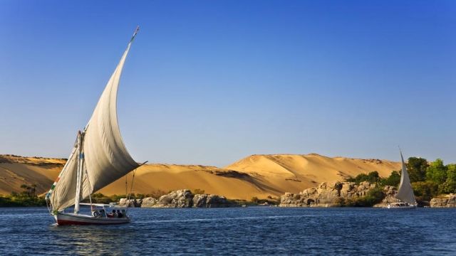 Paseo en faluca al atardecer en el Nilo, Aswan