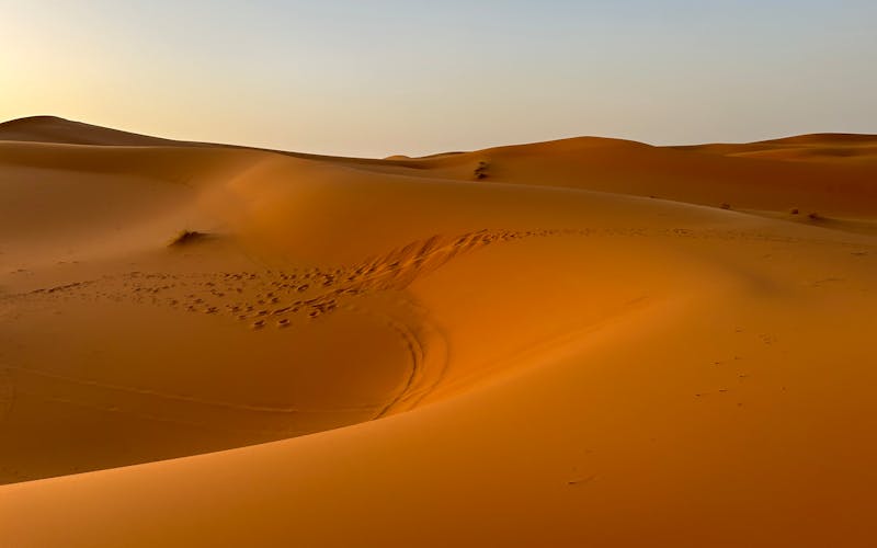 Desierto nubio que se cruza para llegar a Abu Simbel