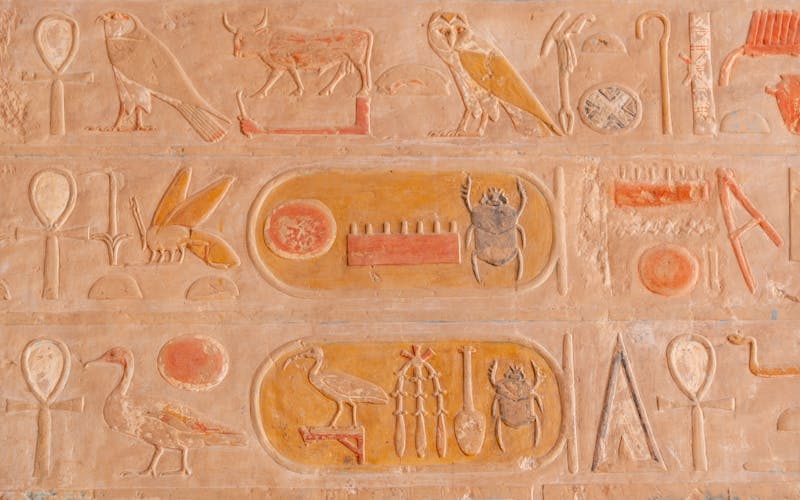 Gravures hieroglyphiques anciennes