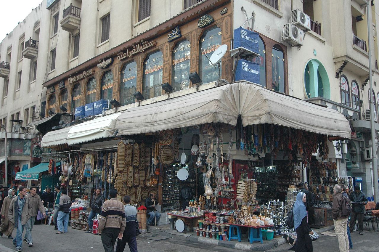 Tienda de souvenirs en Egipto
