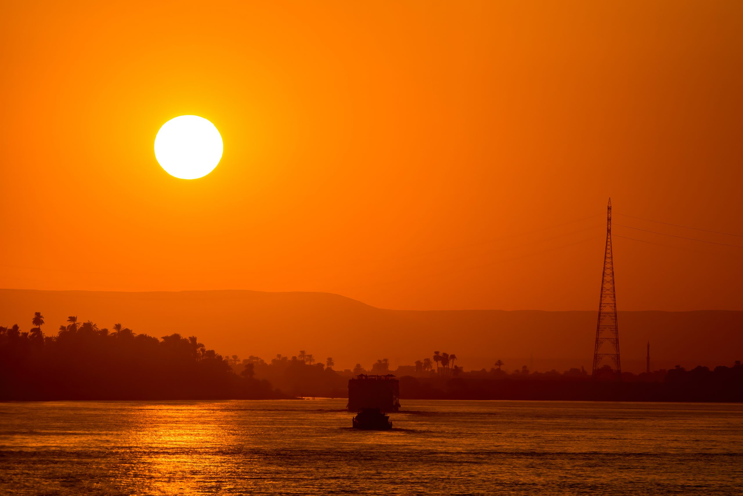 Paisaje del Nilo en Egipto