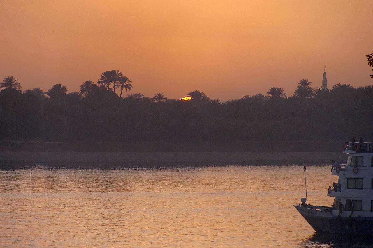 Panorama del Nilo en Egipto
