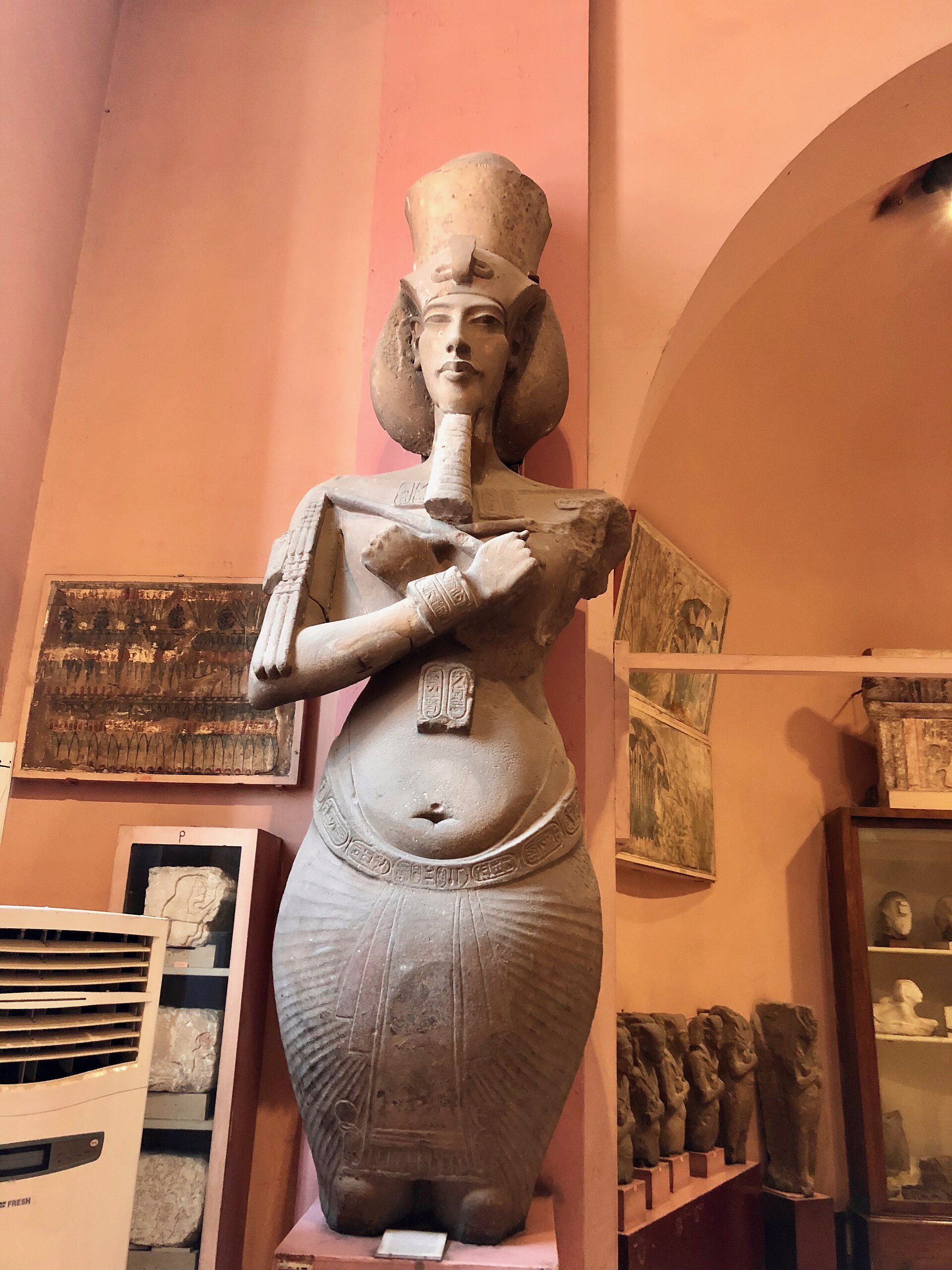 Colosse d'Akhenaton provenant de Karnak, au Musée égyptien du Caire (photo : Warren LeMay, CC0)
